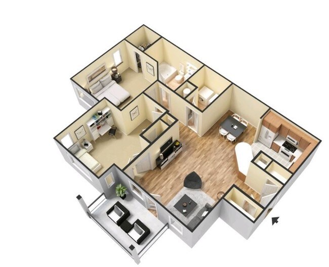 Floorplan - xLakeside at Arbor Place
