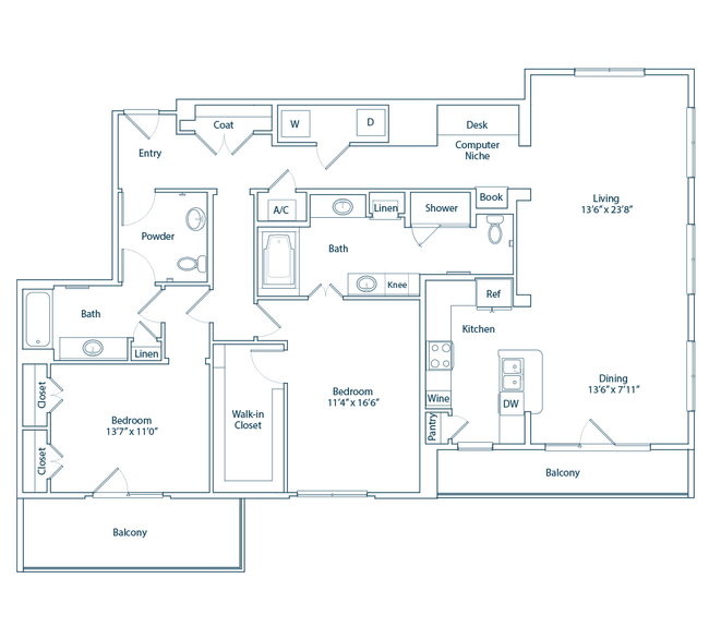 The Lazy Lane Floor Plan - The Belle Meade at River Oaks