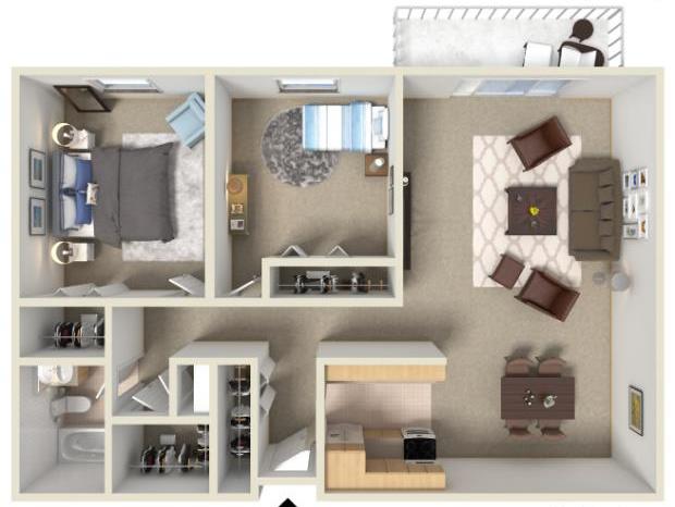 Floorplan - Willowbrook Apartment Homes