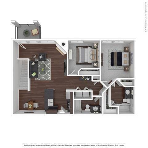Floorplan - The Villas at Kennedy Creek Apartments