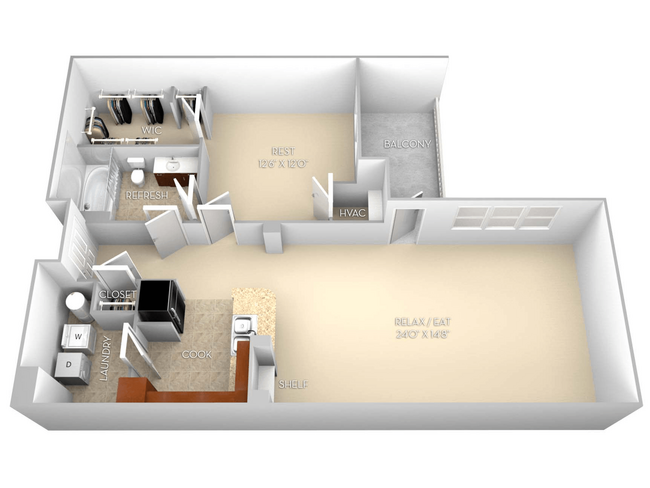 Floorplan - The Villagio Apartments