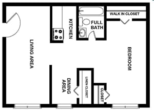 1BR/1BA - The Sandover Apartments