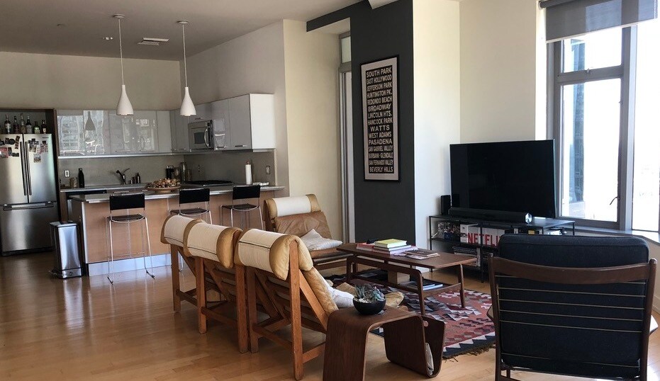 Living room area - 801 S Grand Ave