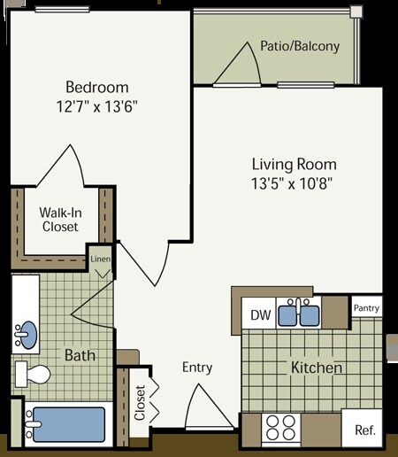1BR/1BA - Heritage Place at LaSalle Square