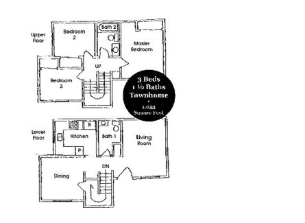 Floor Plan 3bd/1.5bth - Desert Breeze Villas