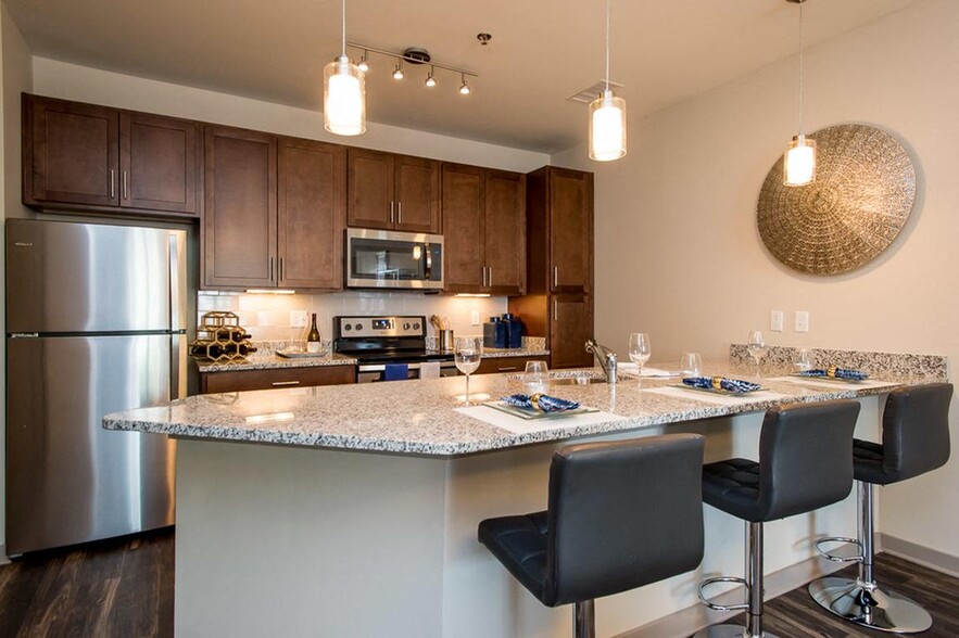 Kitchen with Large Island - Greenhaven