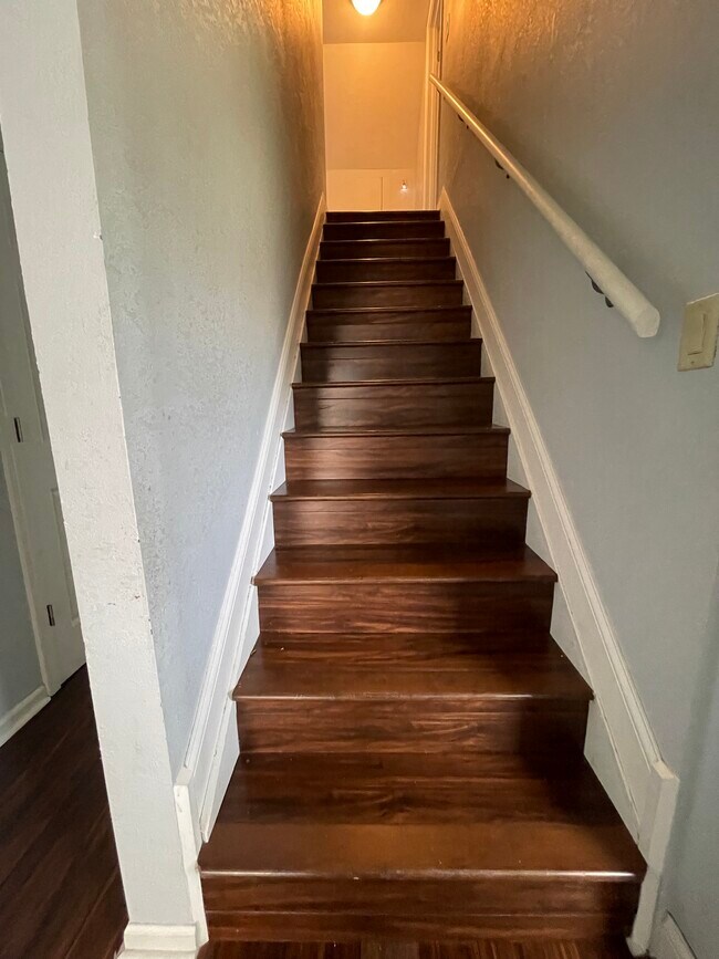 Stairs to upstairs - 282 N Franklin St