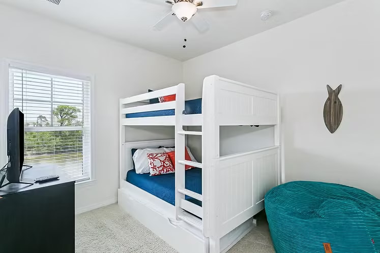 3rd Bedroom with Full over Full Bunks and a Twin Trundle - 14581 Salt Meadow Dr