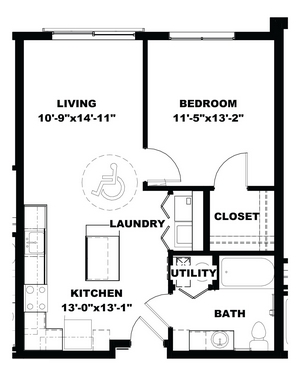 1BR/1BA - Hot Metal Flats