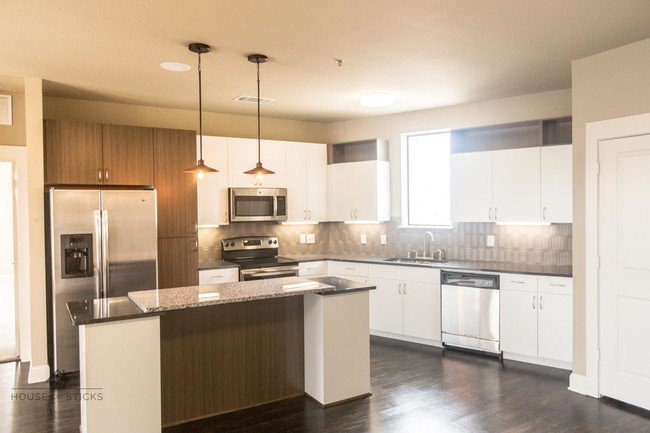 Granite countertops and built-in shelves - Magnolia on Matilda