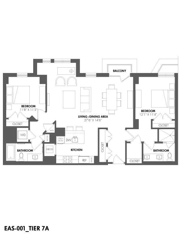 Floorplan - The Residences at Eastern Market