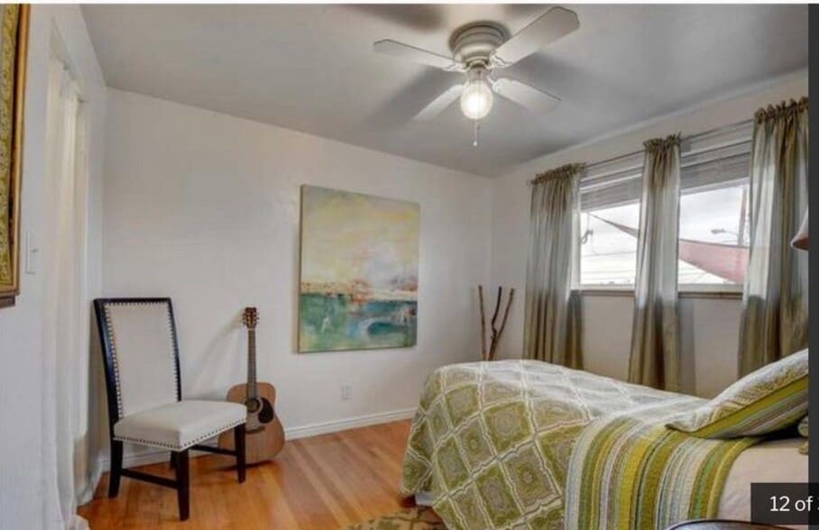 bedroom, staged for photo - 1808A Simms St