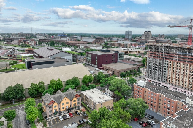 Aerial Photo - Campus East Apartments: Your Perfect Home ...