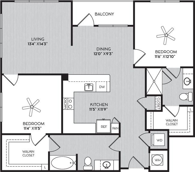 Floorplan - City View Vinings Apartments