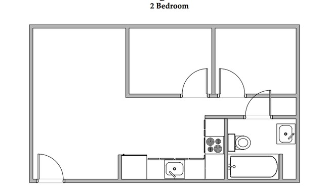 2BR/1BA - Village Green Apartments