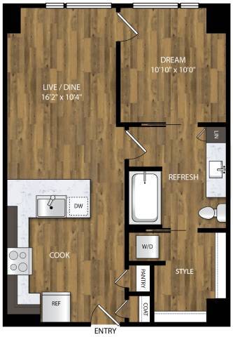 Floorplan - Willamette Tower
