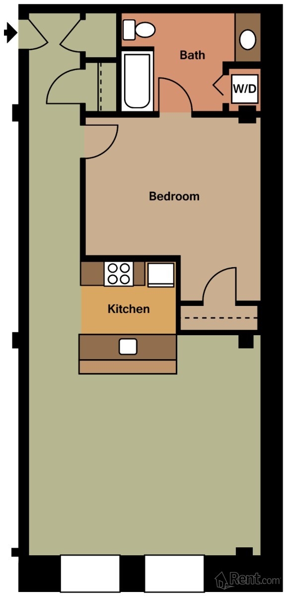 1BR/1BA - The Warehouse Apartments