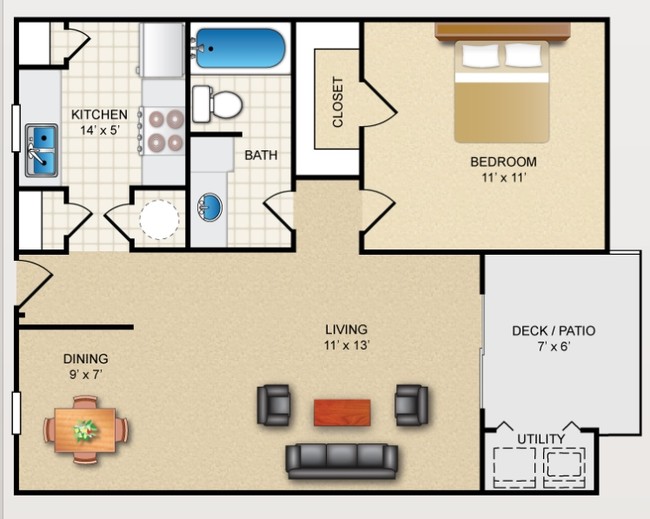 1BR/1BA - Avistar on the Hills