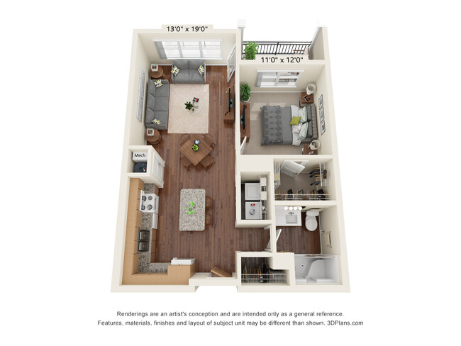 Floorplan - Ashlynn Ridge 55+ Apartments