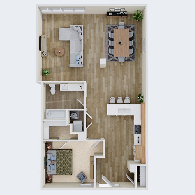 Fredrick Floor Plans - 1 Bedroom - The Cleo Tempe