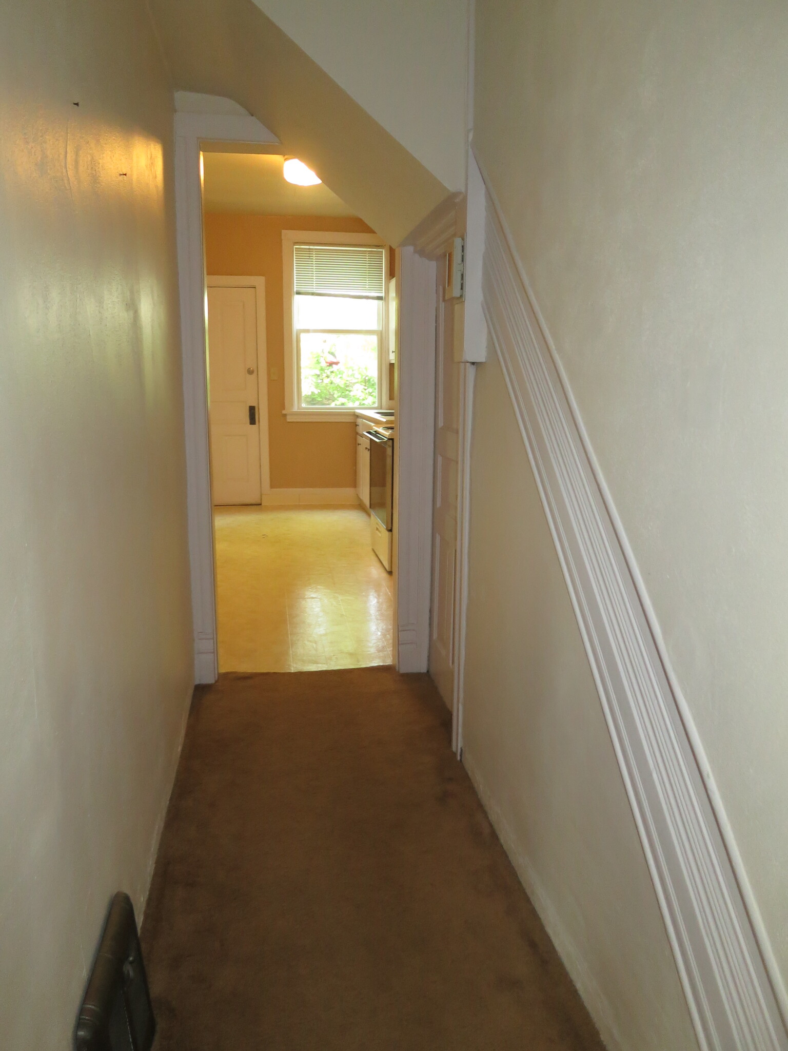 hallway from entry/living room to Kitchen - 1207 E 4th St