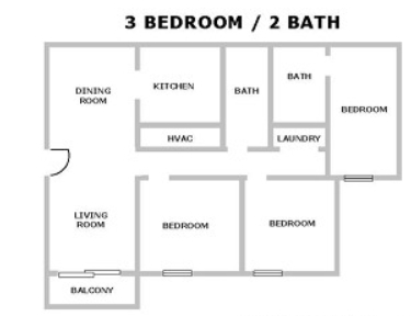 3BR/2BA - Creekview Manor