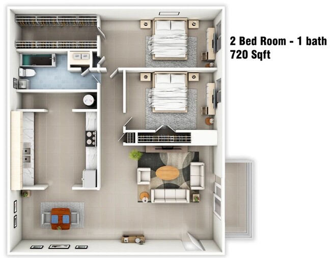 Floorplan - Country Creek Apartments