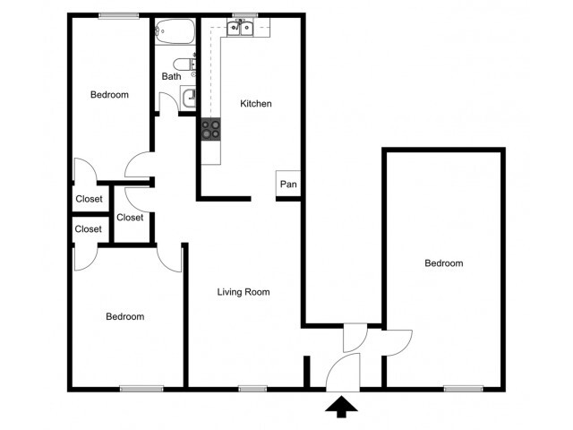 Floorplan - Southern Oaks Apartments