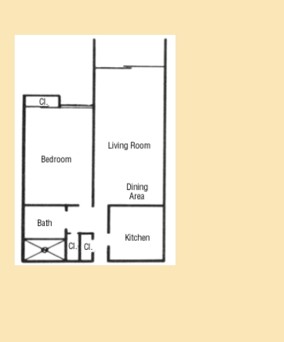 1BR/1BA - American Gold Star Manor