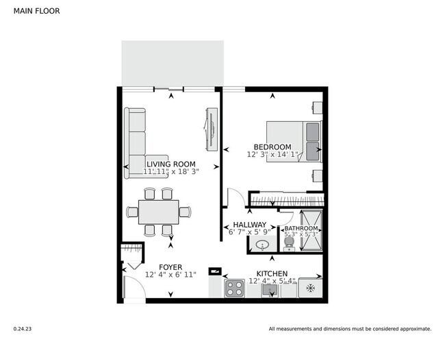 Floorplan - Lakeridge Terrace Apartments