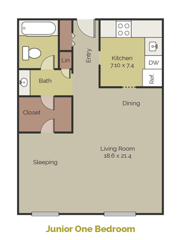 Floorplan - New Brookside Apartments