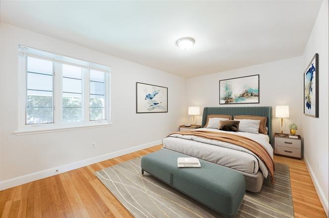Bedroom 1 furnished view - 356 Lexington St