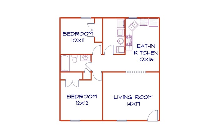 2BR/1BA - Edwardsville Trace Apartments