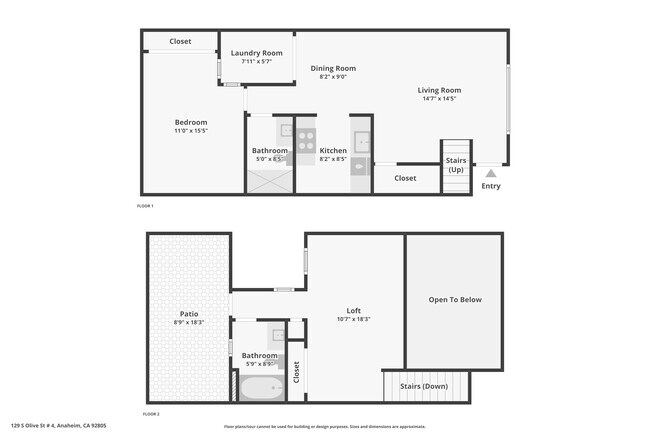 Floorplan - 129 S Olive St