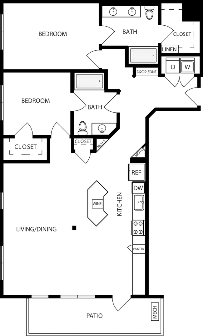 Floorplan - Mara Pacific Beach