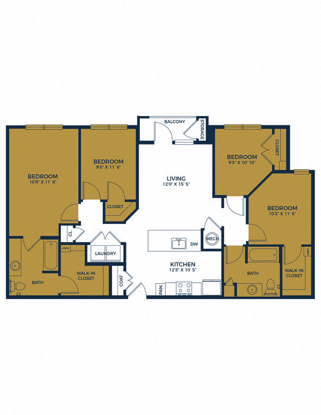 Floorplan - The Pointe at Bayou Bend