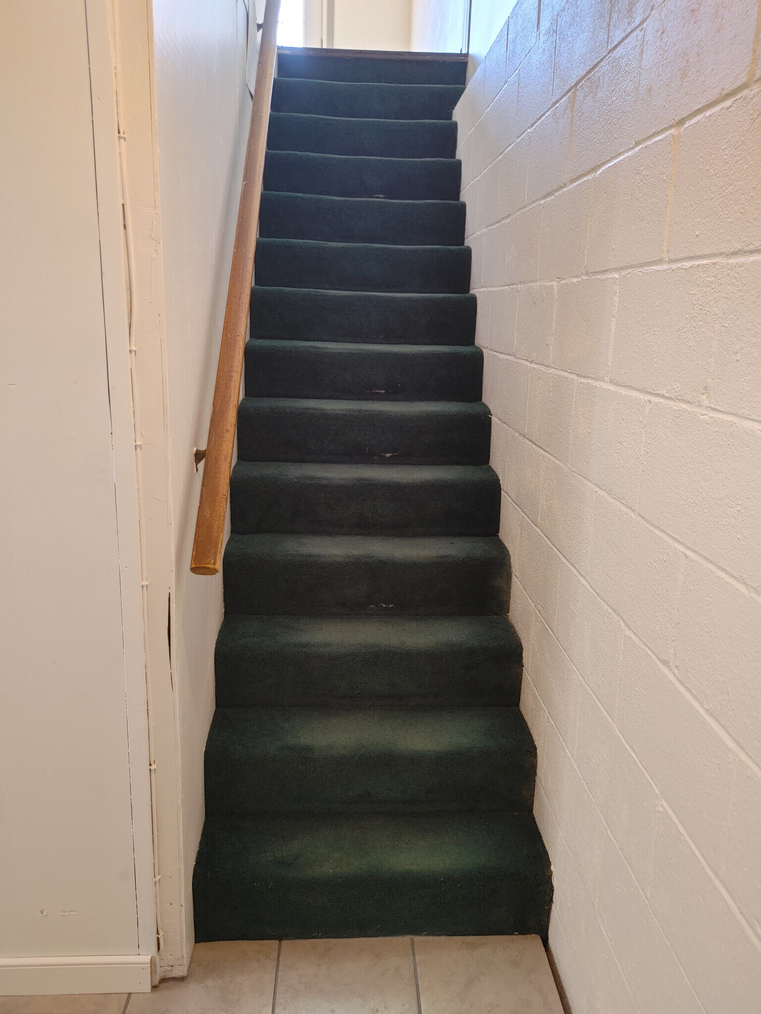 Stairwell to finished basement - 110 Froelich Ave