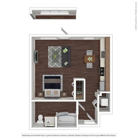 Floorplan - The Noble Apartments