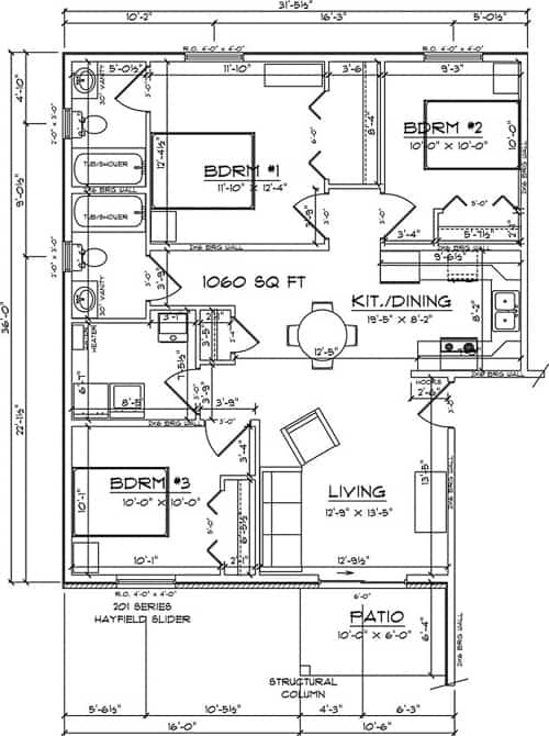 Floorplan - Commerce Park Apartments