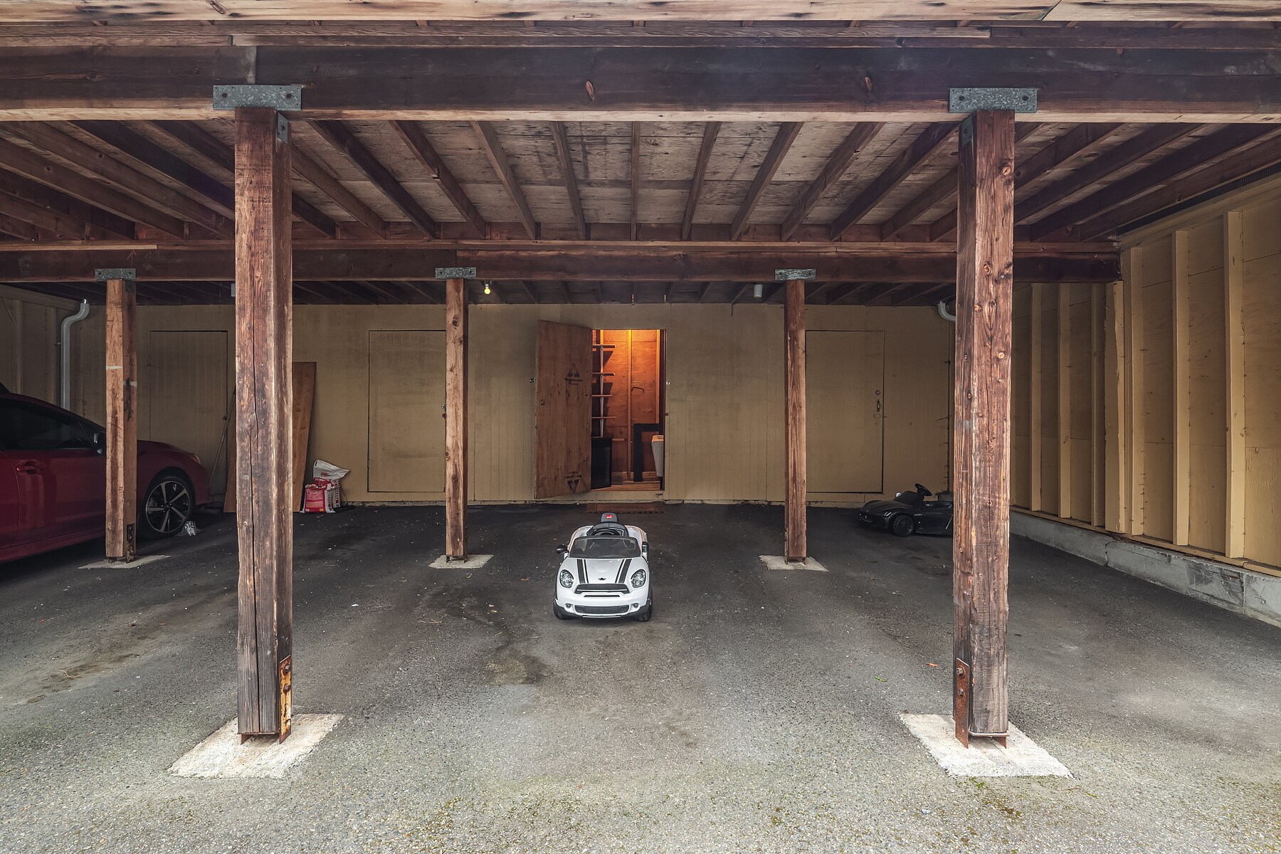 Car port with storage room - 19805 15th Ave NE