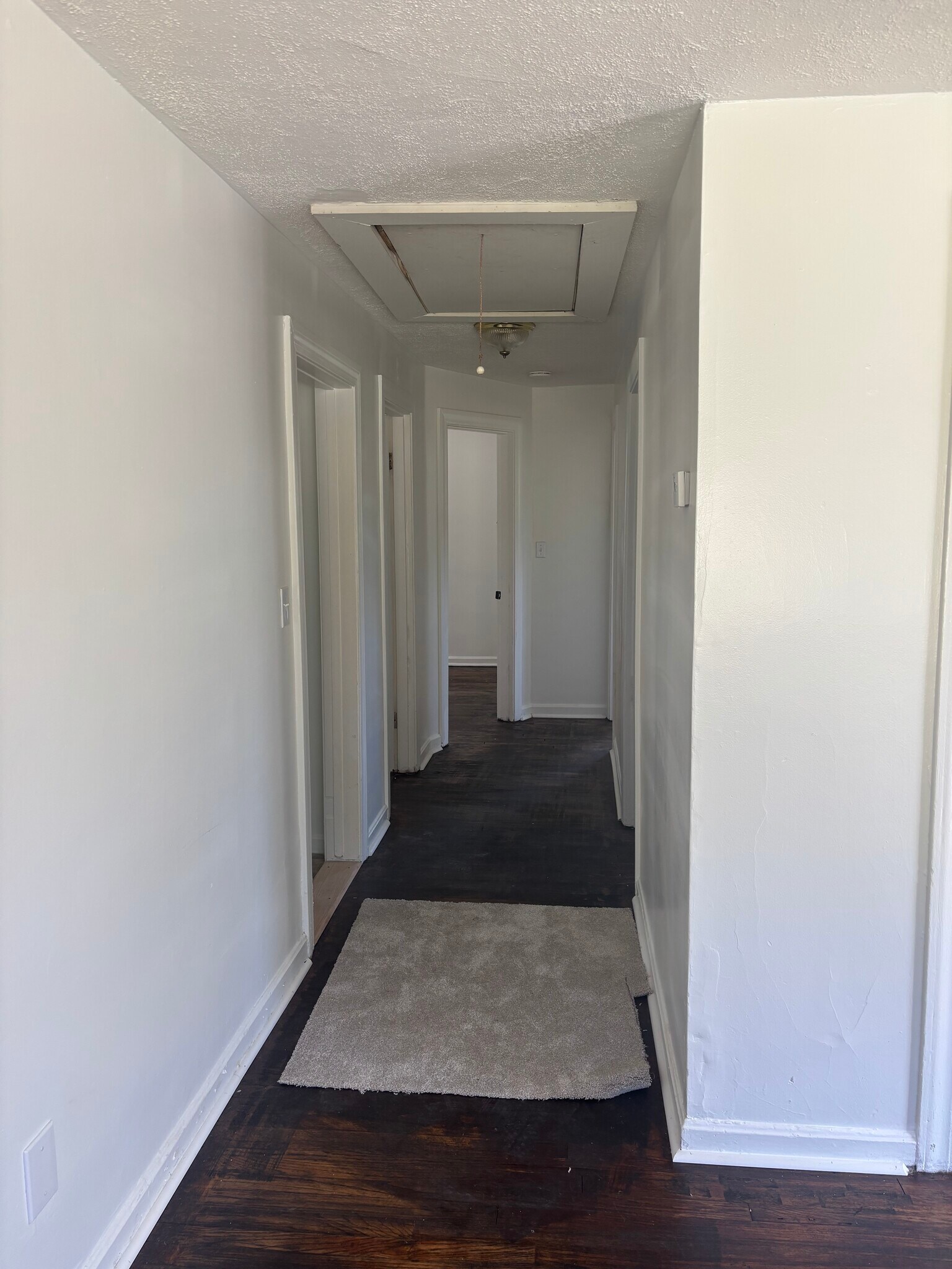 Hallway to three bedrooms and bathroom. - 7209 Lucille Ave