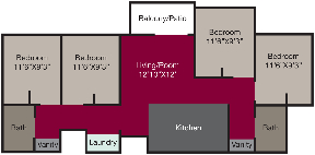 Floorplan - Wall and Grand Apartments