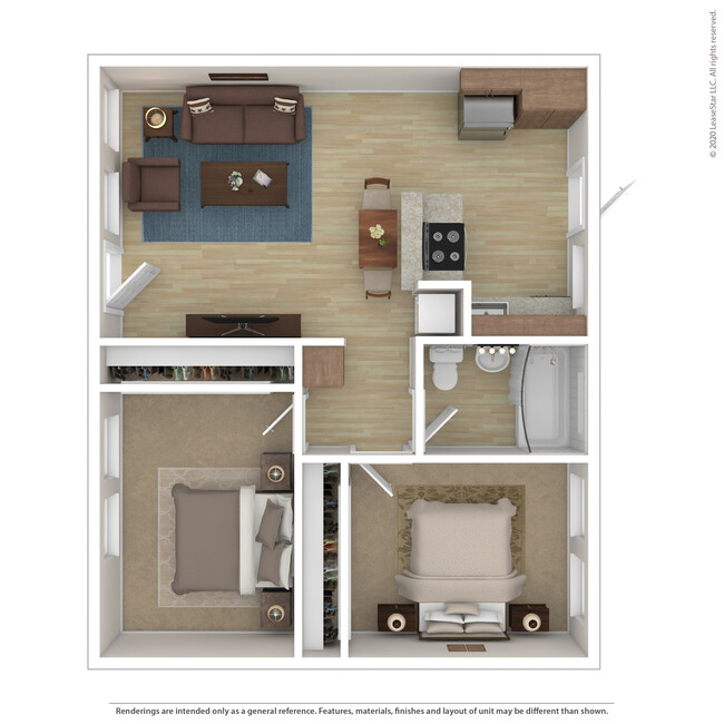 Floorplan - The Parc at 1300