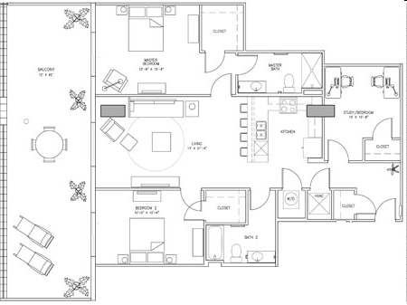 3BR/2BA - 21 Rio Apartments