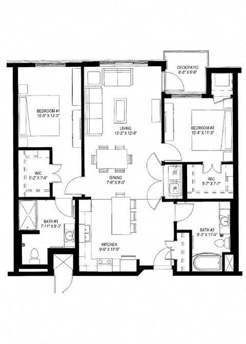 Floorplan - The Legends of Cottage Grove 55+ Apartments