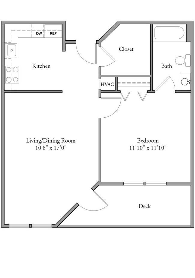 1BR/1BA - The Highlands