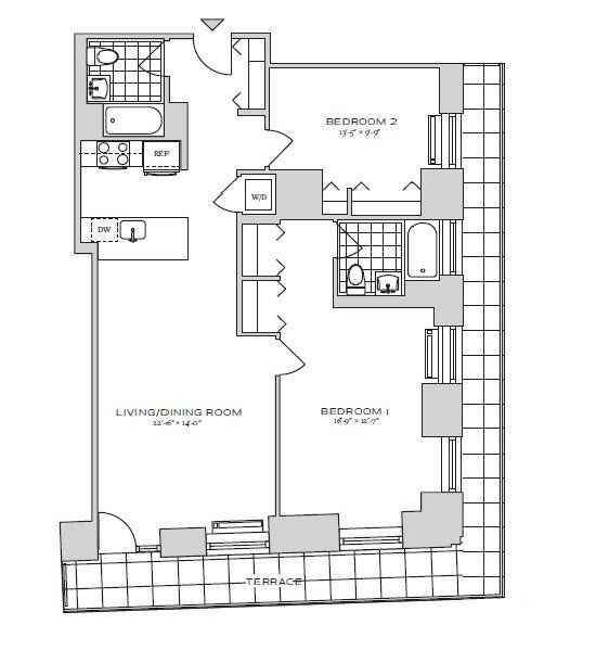 Floorplan - 70 Pine Apartments