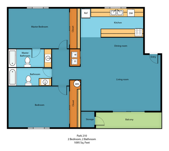 Floorplan - Park 210 Apartment Homes