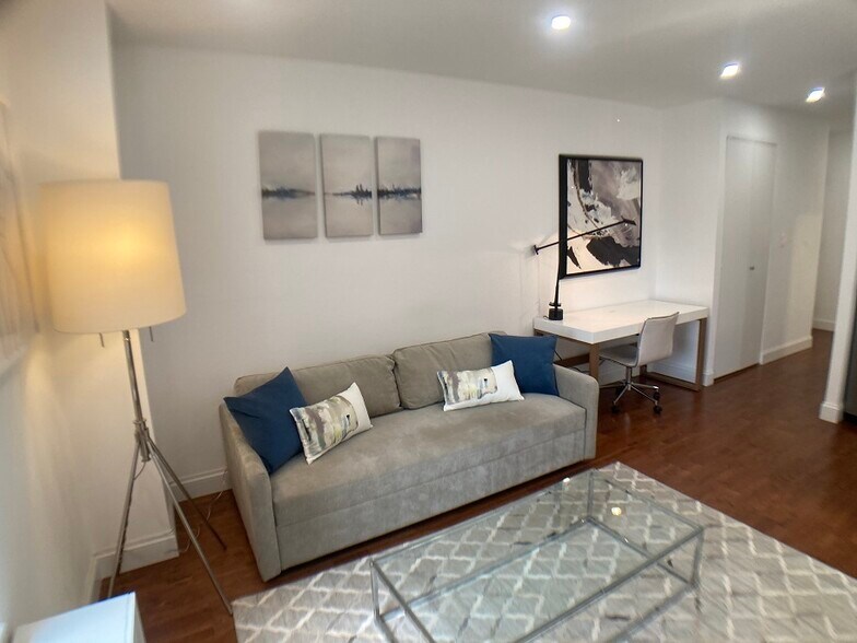 Living Room_Desk Area - 150 West 51st Street