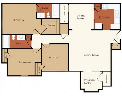 3BR/2BA - Canterbury Place